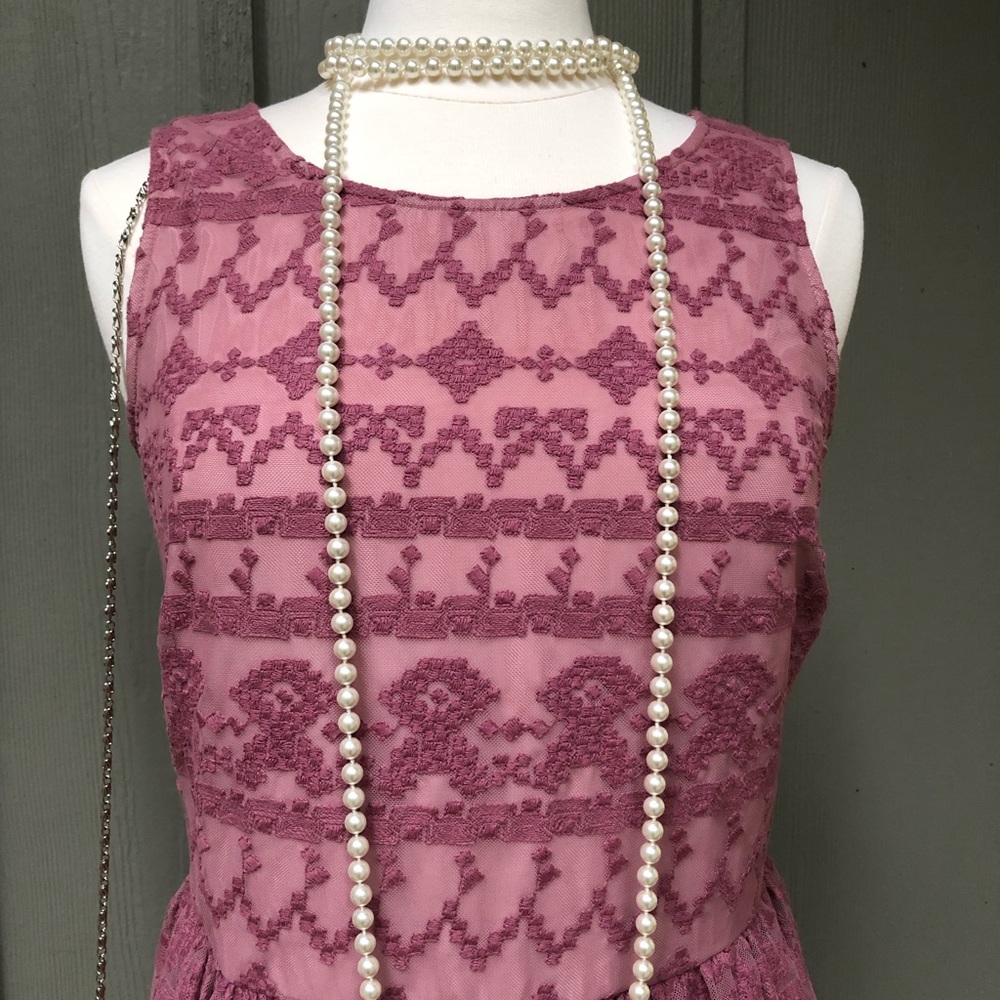 Pink lace Sundance dress size6
